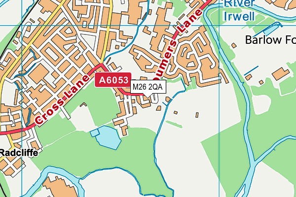 Close Park map (M26 2QA) - OS VectorMap District (Ordnance Survey)