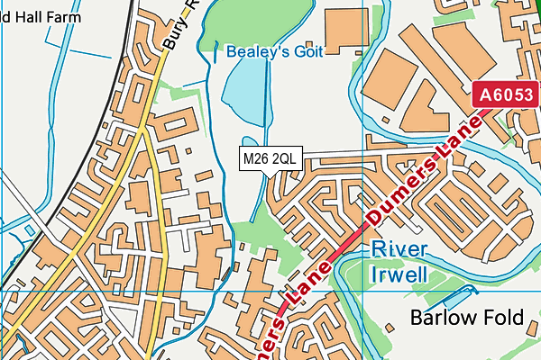 M26 2QL map - OS VectorMap District (Ordnance Survey)