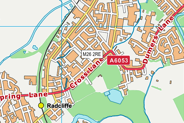 M26 2RE map - OS VectorMap District (Ordnance Survey)