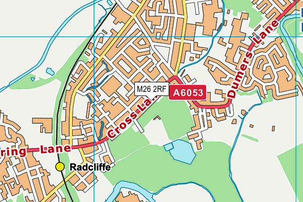 M26 2RF map - OS VectorMap District (Ordnance Survey)