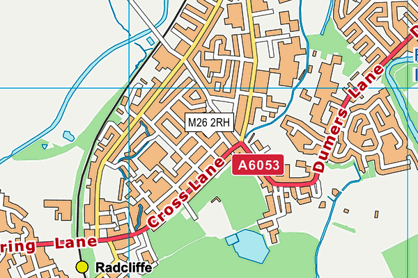 M26 2RH map - OS VectorMap District (Ordnance Survey)