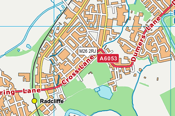 M26 2RJ map - OS VectorMap District (Ordnance Survey)