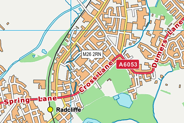 M26 2RN map - OS VectorMap District (Ordnance Survey)