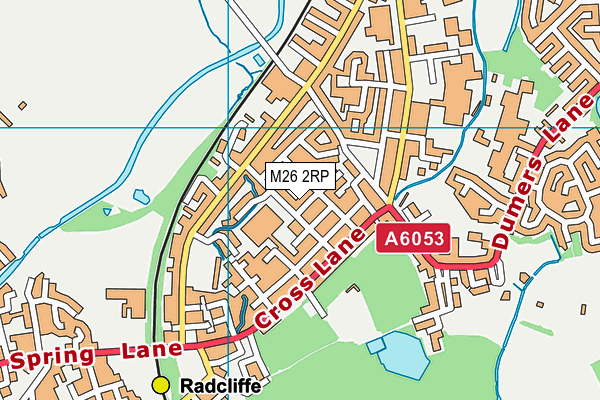 M26 2RP map - OS VectorMap District (Ordnance Survey)