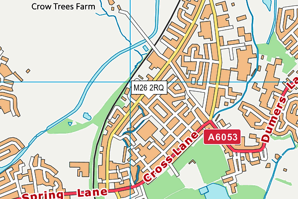 M26 2RQ map - OS VectorMap District (Ordnance Survey)