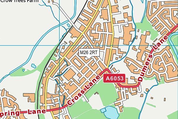 M26 2RT map - OS VectorMap District (Ordnance Survey)