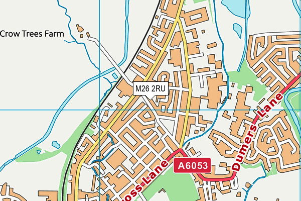 M26 2RU map - OS VectorMap District (Ordnance Survey)