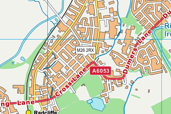 M26 2RX map - OS VectorMap District (Ordnance Survey)