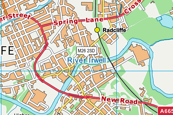 M26 2SD map - OS VectorMap District (Ordnance Survey)