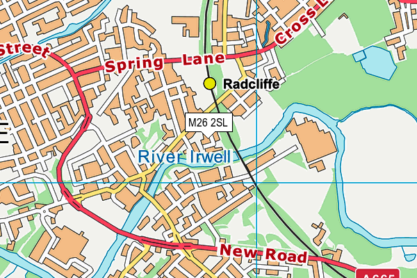 M26 2SL map - OS VectorMap District (Ordnance Survey)