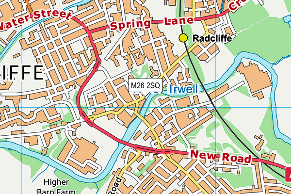 M26 2SQ map - OS VectorMap District (Ordnance Survey)