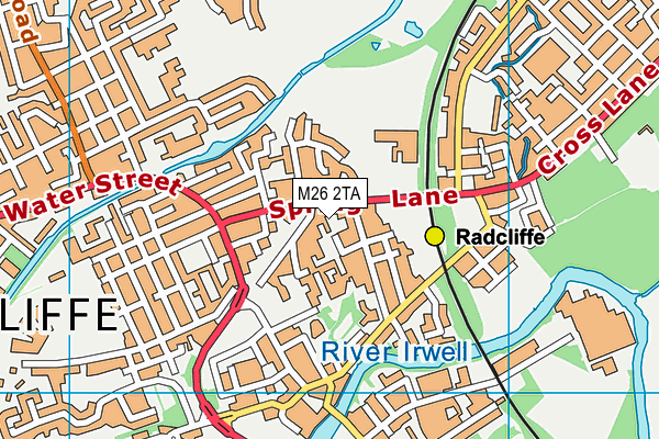 M26 2TA map - OS VectorMap District (Ordnance Survey)