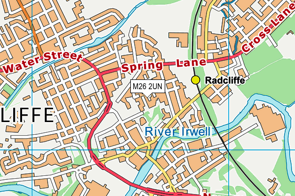 M26 2UN map - OS VectorMap District (Ordnance Survey)