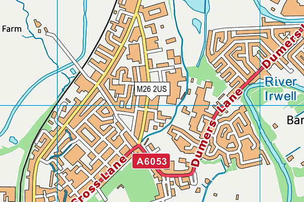 M26 2US map - OS VectorMap District (Ordnance Survey)