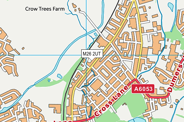 M26 2UT map - OS VectorMap District (Ordnance Survey)