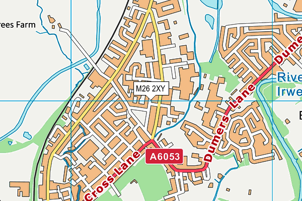 M26 2XY map - OS VectorMap District (Ordnance Survey)