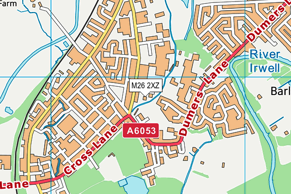 M26 2XZ map - OS VectorMap District (Ordnance Survey)