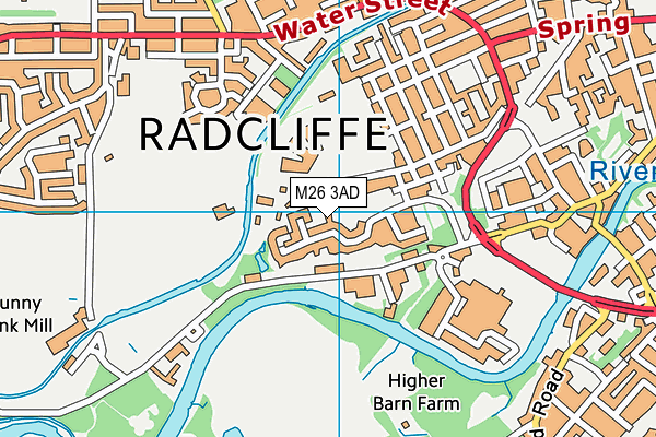 M26 3AD map - OS VectorMap District (Ordnance Survey)