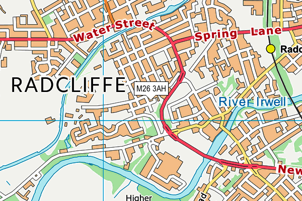 M26 3AH map - OS VectorMap District (Ordnance Survey)