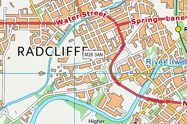 M26 3AN map - OS VectorMap District (Ordnance Survey)