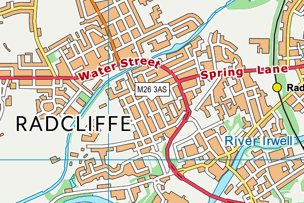 M26 3AS map - OS VectorMap District (Ordnance Survey)