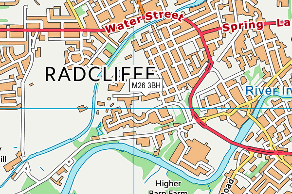 M26 3BH map - OS VectorMap District (Ordnance Survey)