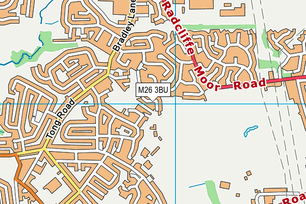 M26 3BU map - OS VectorMap District (Ordnance Survey)