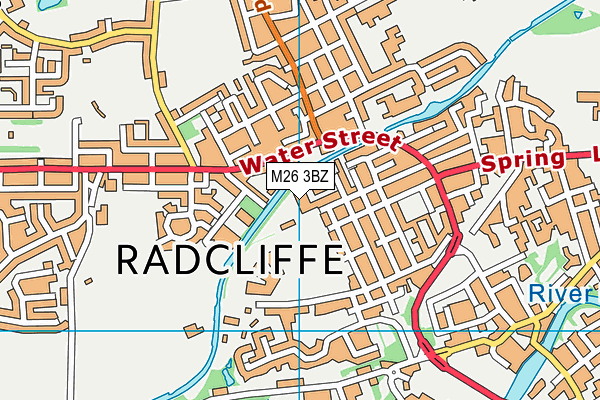 M26 3BZ map - OS VectorMap District (Ordnance Survey)