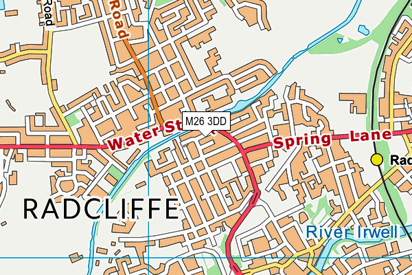 M26 3DD map - OS VectorMap District (Ordnance Survey)