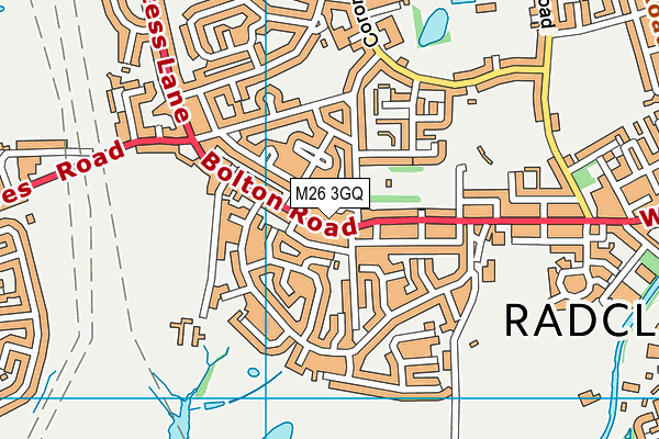 M26 3GQ map - OS VectorMap District (Ordnance Survey)