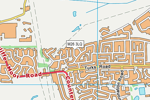 M26 3LQ map - OS VectorMap District (Ordnance Survey)