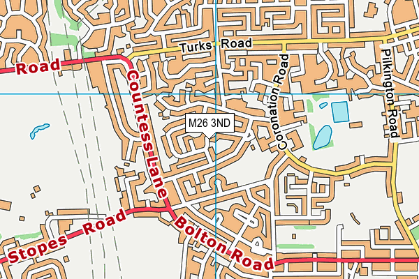 M26 3ND map - OS VectorMap District (Ordnance Survey)