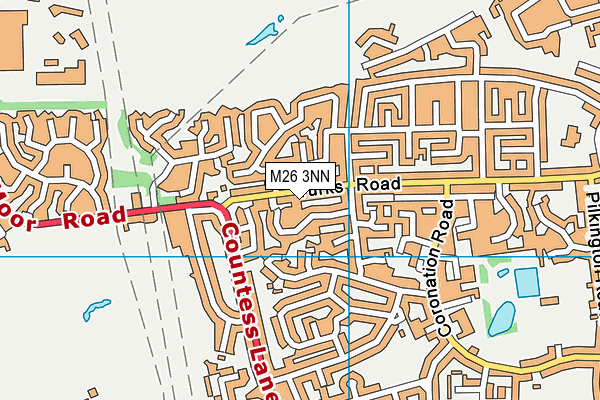 M26 3NN map - OS VectorMap District (Ordnance Survey)