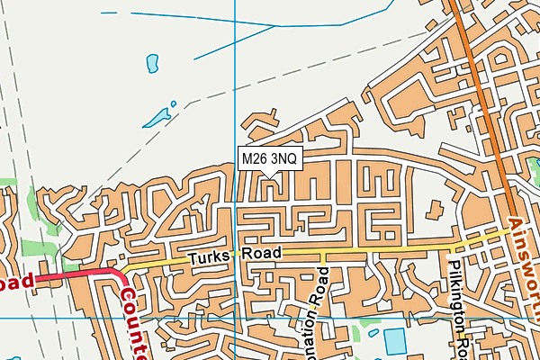 M26 3NQ map - OS VectorMap District (Ordnance Survey)