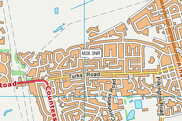 M26 3NR map - OS VectorMap District (Ordnance Survey)