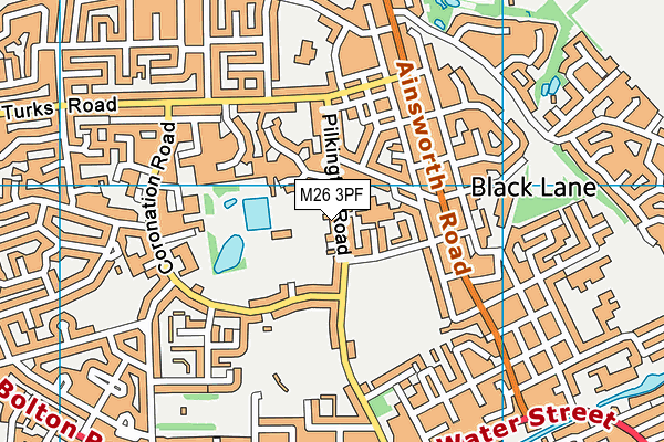 M26 3PF map - OS VectorMap District (Ordnance Survey)