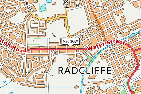 M26 3QW map - OS VectorMap District (Ordnance Survey)