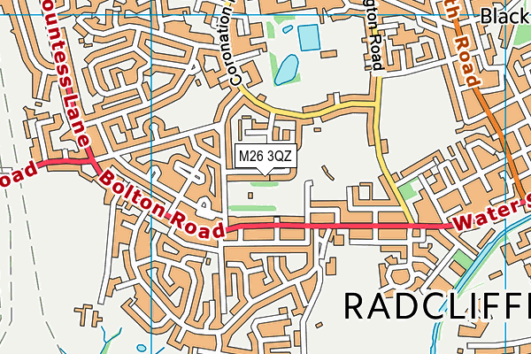 M26 3QZ map - OS VectorMap District (Ordnance Survey)