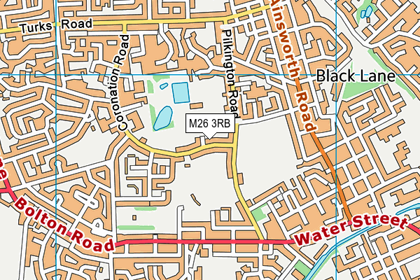 M26 3RB map - OS VectorMap District (Ordnance Survey)