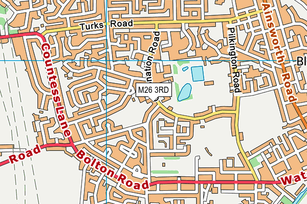 M26 3RD map - OS VectorMap District (Ordnance Survey)