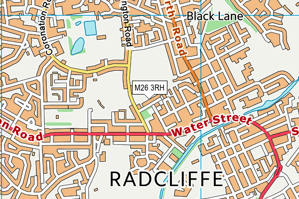 M26 3RH map - OS VectorMap District (Ordnance Survey)