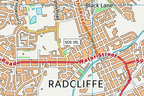 M26 3RL map - OS VectorMap District (Ordnance Survey)