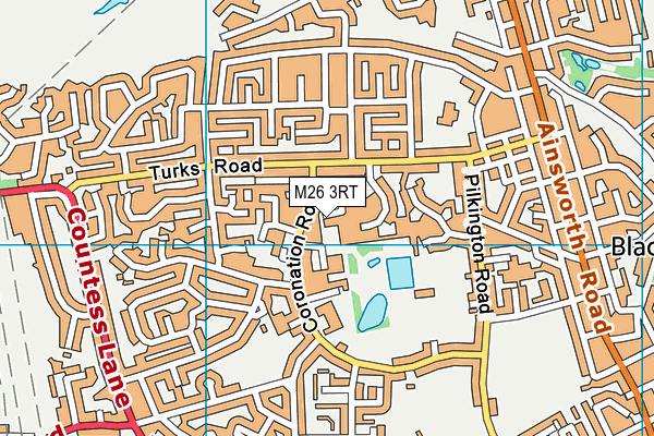 M26 3RT map - OS VectorMap District (Ordnance Survey)