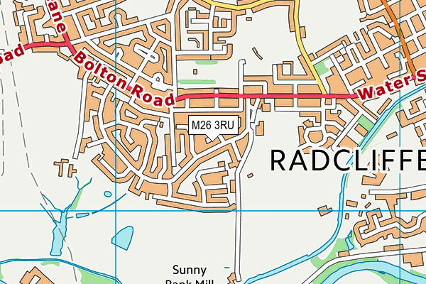 M26 3RU map - OS VectorMap District (Ordnance Survey)