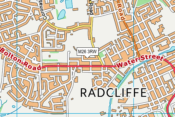 M26 3RW map - OS VectorMap District (Ordnance Survey)