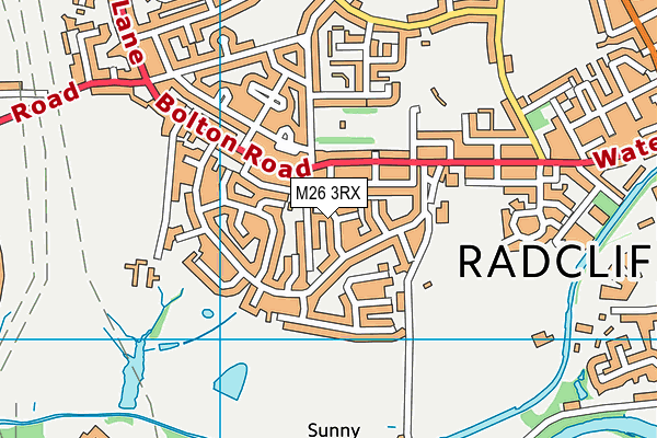 M26 3RX map - OS VectorMap District (Ordnance Survey)