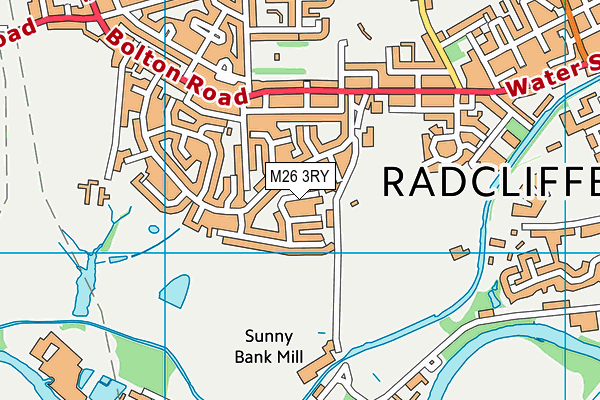 M26 3RY map - OS VectorMap District (Ordnance Survey)