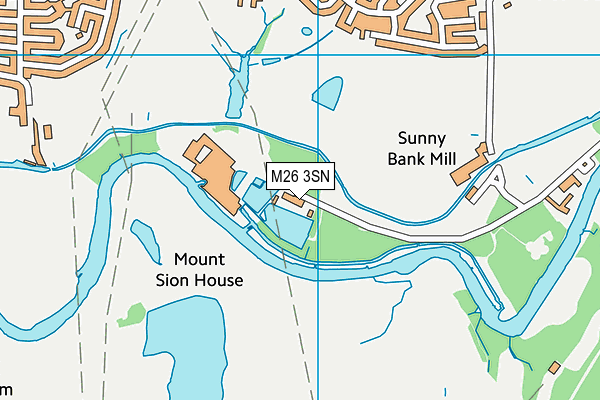 M26 3SN map - OS VectorMap District (Ordnance Survey)