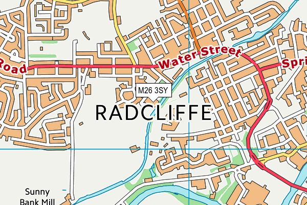 M26 3SY map - OS VectorMap District (Ordnance Survey)