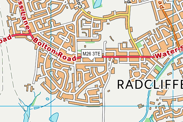 M26 3TE map - OS VectorMap District (Ordnance Survey)